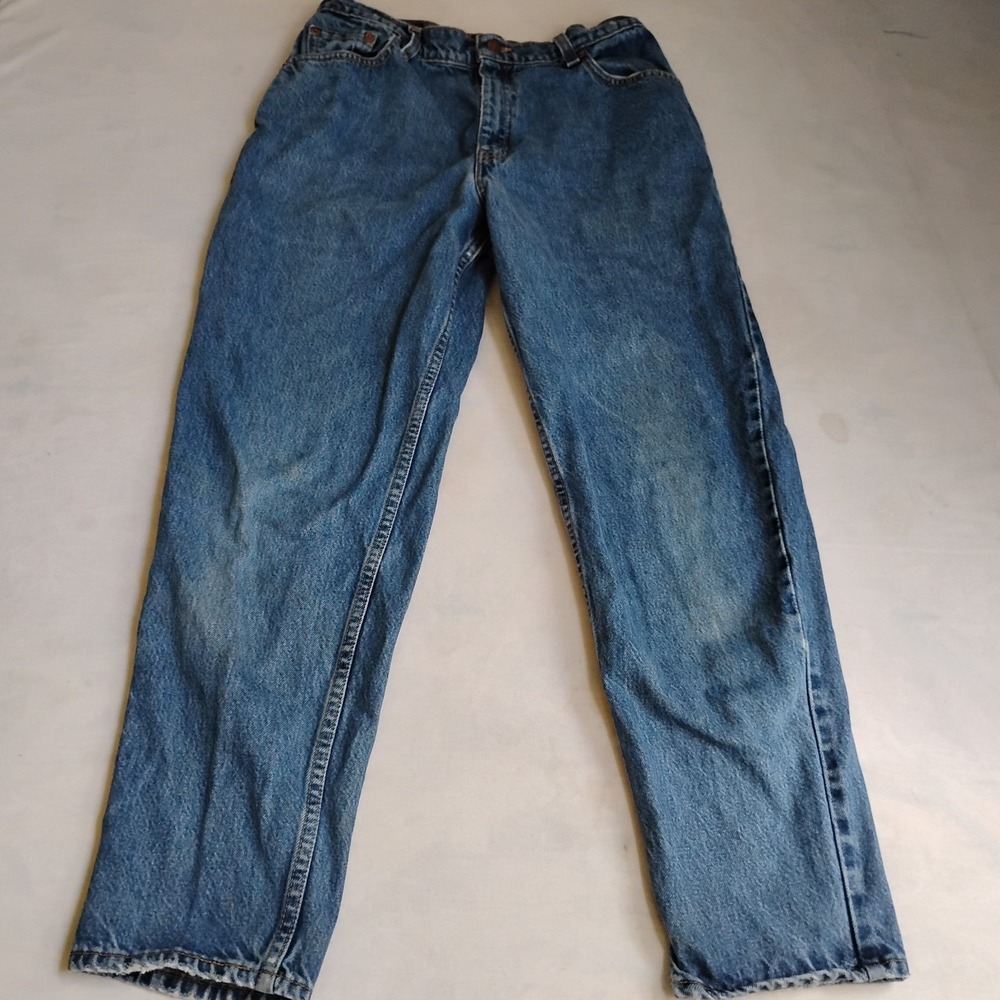 Vintage Levis Womens 12 550 Tapered Mom Medium Wash 90s USA Made 30x29